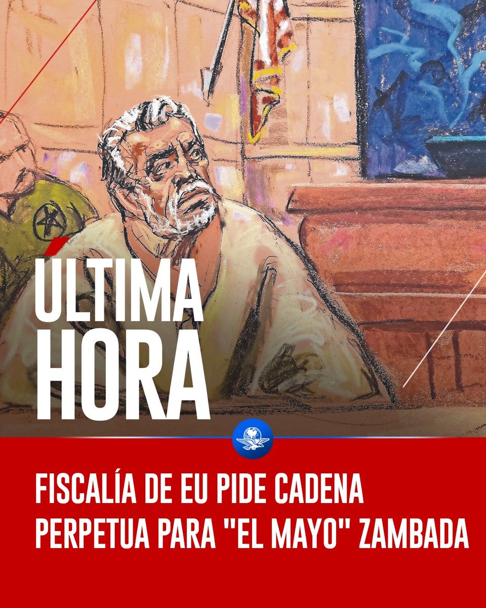 El_Universal_Mx's tweet photo. 🚨 #ÚltimaHora | Fiscales estadounidenses solicitaron la cadena para Ismael "El Mayo" Zambada; pagó "millones en sobornos en todos los niveles del gobierno mexicano", acusan.

https://t.co/HWelMQ7JP7 https://t.co/qmnF16G2u5