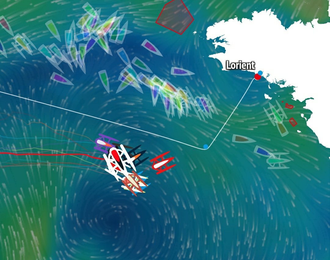 UltimBoat's tweet photo. #Ultime #UltimTeam #OceanFifty #DrheamCup
Un jour sans air, à progresser vers l'Est, avec peu de milles parcourus pour la flotte des Ocean Fifty toujours menées ce soir par Basil Bourgnon sur Edenred. Anne Claire Le Berre sur Upwind by MerConcept 2ème réalise une belle opération. https://t.co/1mWBamMZT2