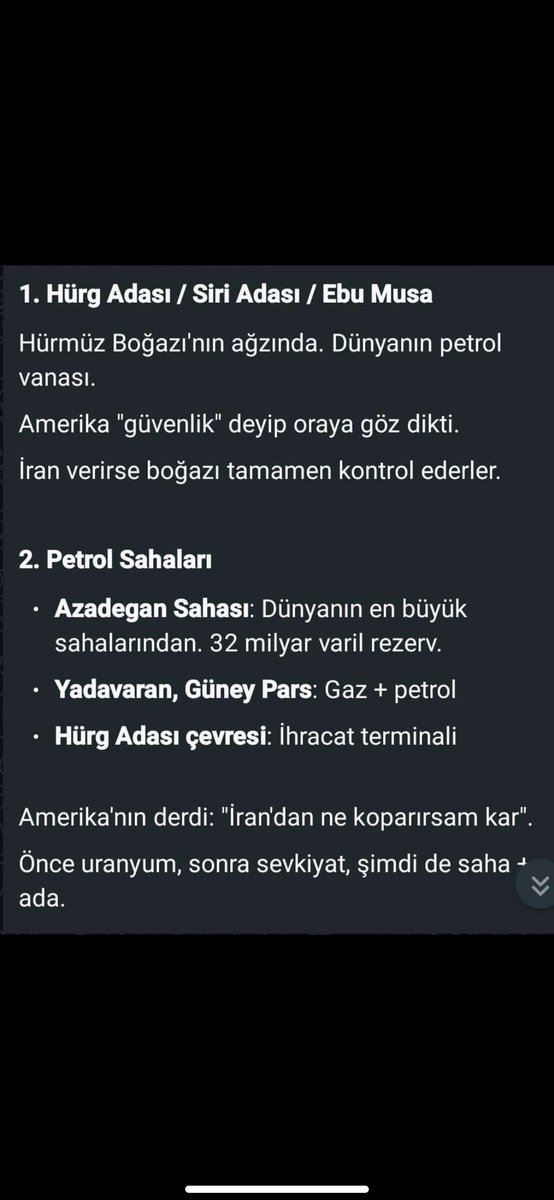 konevikagit's tweet photo. #Amerika ,#İran'dan boğaz vergisi,#Petrol alanları ve Adaları onları,bir de #Uranyumu istiyor.  #Türkiye de #Ortadoğu gelişimi ve cari açık konusu da ekte var .!!! https://t.co/YxiRITubdH