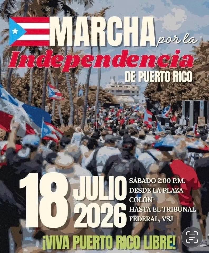 EdwinCo22638104's tweet photo. Tod@s hacia la Plaza Colon y edificio Federal San Juan 2:00pm. Exigimos el fin de 128 años imposición colonial y afirmamos el derecho inalienable a la auto determinación e independencia.
https://t.co/2XCDuOq8iQ https://t.co/aj0MqkgJyW