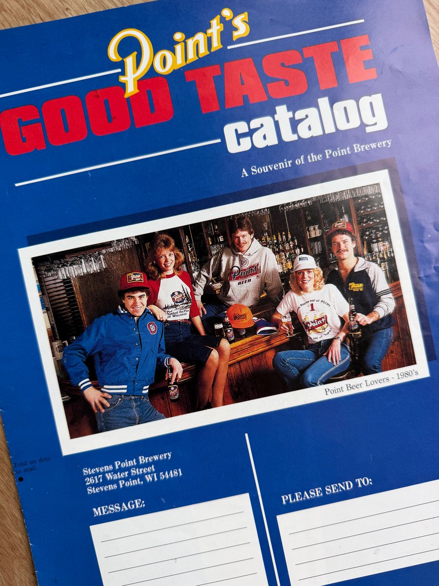 pointbrewery's tweet photo. 1980's Throwback Point souvenir catalog! https://t.co/WsorZPVFgU