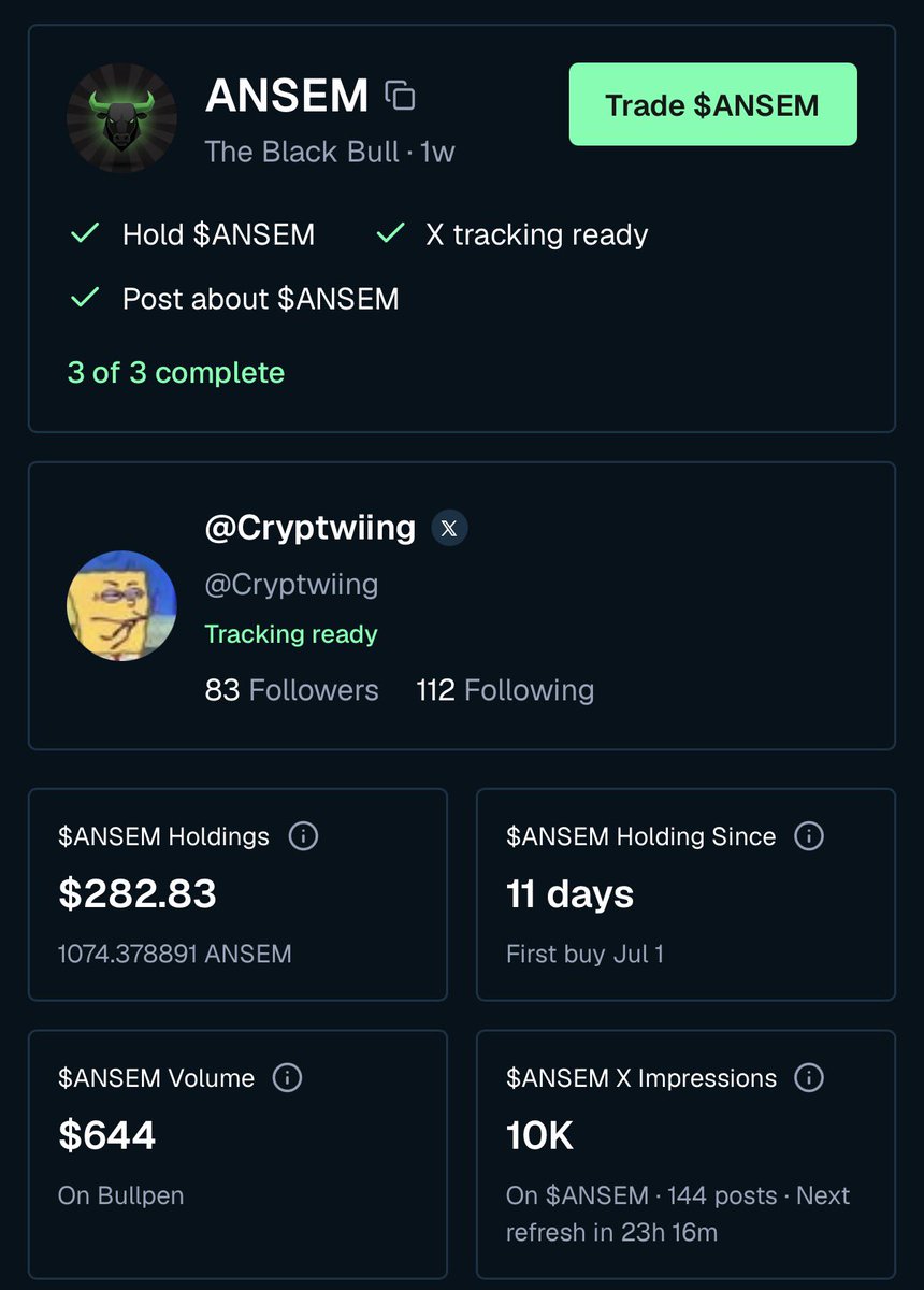 Cryptwiing's tweet photo. 10k impressions is insane 

I was just at 100 impressions a couple days ago

Bull post solana:9cRCn9rGT8V2imeM2BaKs13yhMEais3ruM3rPvTGpump and you will be rewarded https://t.co/rFxX8e9MV1