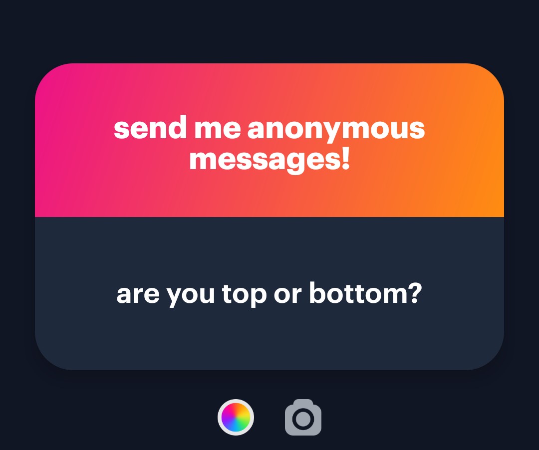 EmberWolf08's tweet photo. I find it suspicious that I get this a minute after I make my first post about ngl.....

But to answer the question, I'm a virgin, so I don't really know which I prefer, I think I'm a top leaning switch if I had to guess https://t.co/DhOSNRz9UD