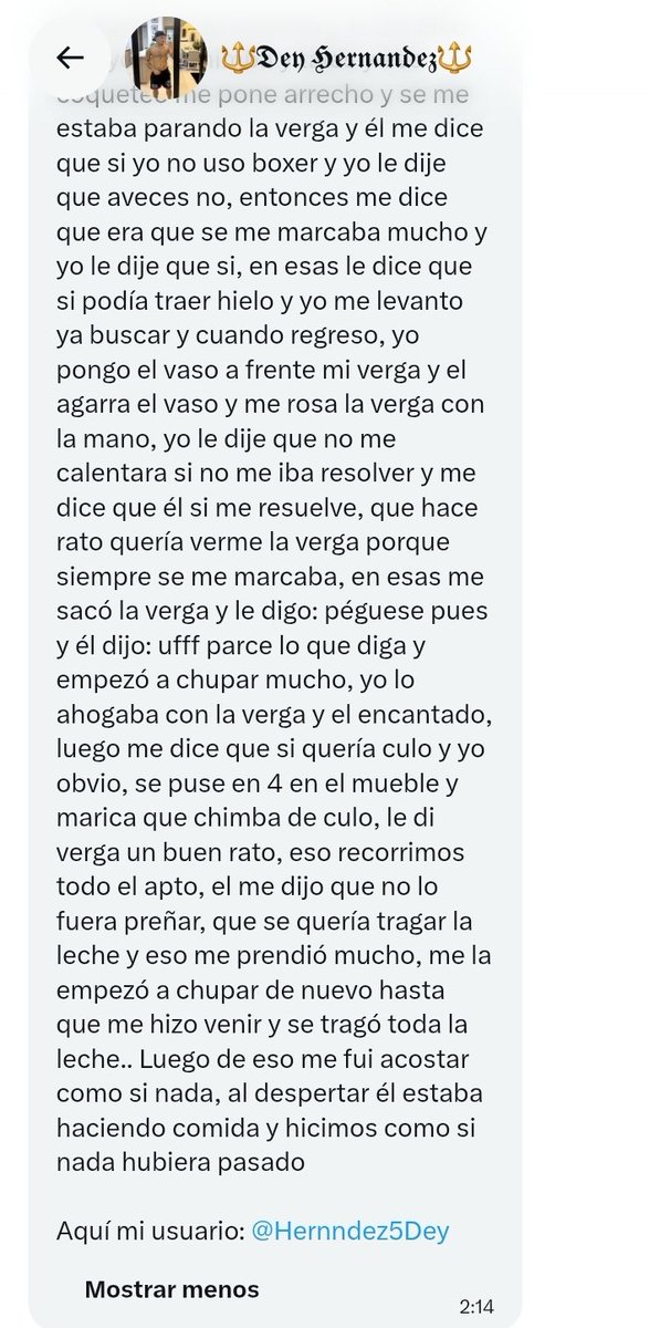 RelatosMedellin's tweet photo. Cogiendo con el roomie del flete. 🔥

Envíen sus relatos al DM.

#MorboMedellín #CruisingMedellín #Relatosgay
#Exhibicionismogay #VoyeurMedellín #PajerosMedellín https://t.co/bWOCLJwrW8
