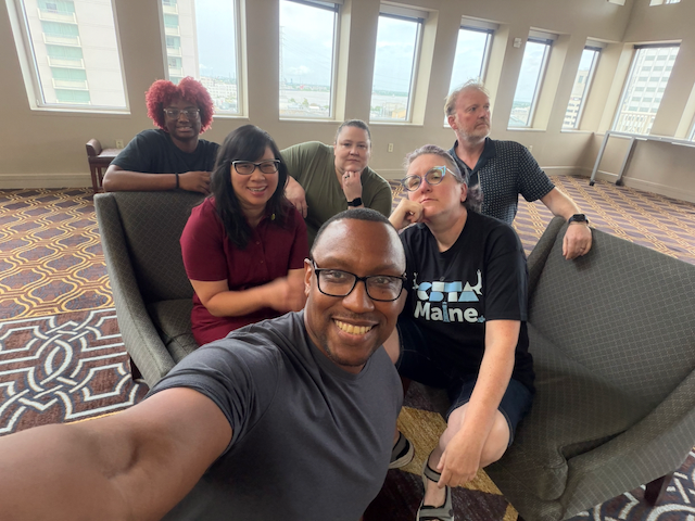 MrsYorkME's tweet photo. Just finished talking with @helloworldeducation at #CSTA2026 where I am meeting, learning, and surrounded by my CS friend-os! Yearly summer inspiration time: go! #bestPD @csteachersorg https://t.co/QzXXEGehcQ