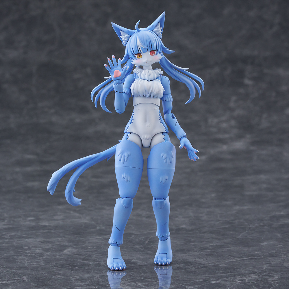 figsoku's tweet photo. 【けもプラ】「おまねこ」プラモデル 商品情報公開

【21日予約開始】
価格6,160円（税込）
2026年12月発売予定
https://t.co/EbUtkgUb4v
#アオシマ #けもプラ https://t.co/aWIZOO5vrt