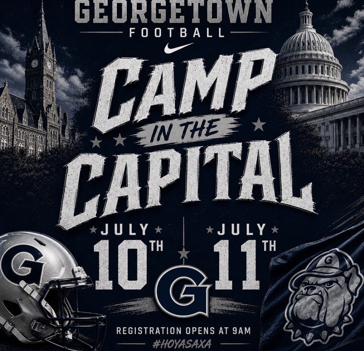 jimmyn43's tweet photo. Thank you coaches for a great camp last weekend at Georgetown University!
@CoachTreyHen @TheCoachCorum17 @CoachTurner22 @HoyasFB @jp_iron_wolves https://t.co/jESot8j3Db