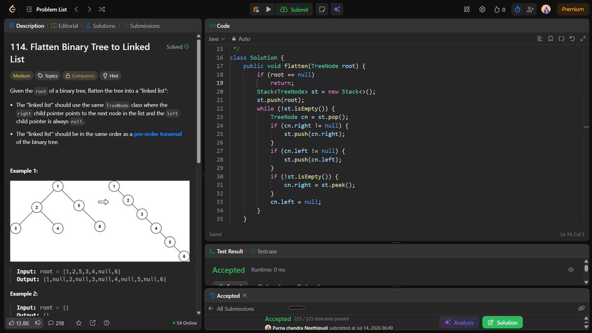 Purnachand12945's tweet photo. Day 44🚀 of  #SDESheetChallenge  by
@takeUforward_

Today I solved 3 problems:  
1.Binary Tree to Doubly Linked List
2.Find Median in a Stream
3.Kth largest element in a stream of running integers

#SDESheetChallenge #TakeUForward #DSA #DataStructures https://t.co/0UuI9KSyKf