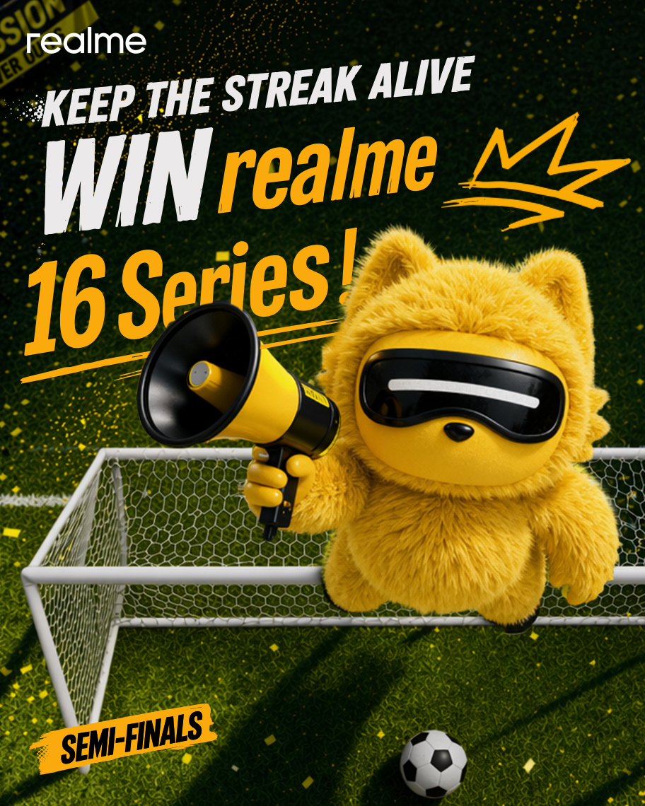 realmeglobal's tweet photo. The semi-finals are coming!
How's your My Passion Picks record so far? Any winning streaks or rewards redeemed yet?
Semi-final picks bring even more Gems. Return to the game, make your next pick, and keep your streak going!

Link in our bio/Link: https://t.co/rzsi58xRlU
#StandOutinMyField #realme16Series #MyPassionPicks