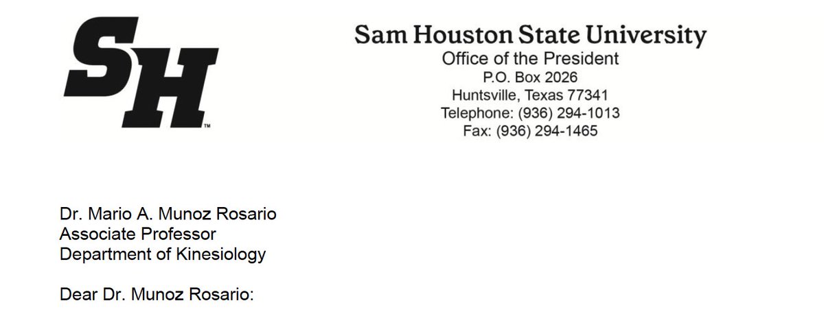 mariomunoz's tweet photo. Después de haber estado 13 años como “senior lecturer” en UMass Boston. Me “picó” la idea de entrar a un tenure track. Ahí vino la oferta de SHSU y después del proceso de 5 años se alcanzó esa meta. Hoy me llega el contrato que lo hace oficial.
¡Gracias a mis mentores siempre! https://t.co/82XCRK0RHY