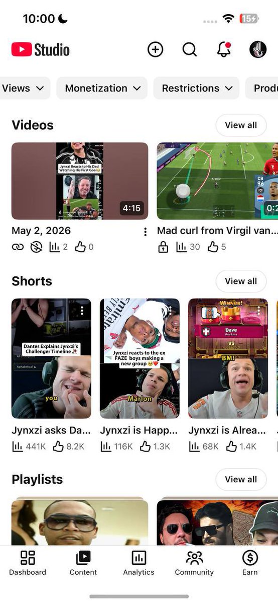 JynxziUpdates2's tweet photo. Hi @TeamYouTube
My monetized channel "JunkoDelivery" was terminated for Spam, Scams and Deceptive Practices despite having no strikes or warnings.
All content was my original work edited on CapCut “JUSTICE FOR MY CHANNEL”

Today I’m posting the evidence showing my channel was clean and did not break this policy.

* Evidence #1: My Channel Dashboard
    Showing my original channel and account.

* Evidence #2: My Original Content (my workflow) Videos I personally created and uploaded.

* Evidence #3: My Channel Branding
    Original profile picture, banner, name, and branding.

* Evidence #4: Real Audience & Growth
    Organic views, watch time, and subscribers.

* Evidence #5: I never never mislead people using misleading titles or thumbnails or spam the platform (check screenshots) only posted gaming shorts!.

However @TeamYouTube Could you please request another manual review?