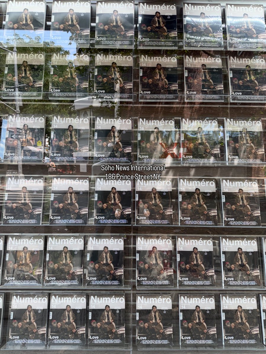 HuddieNews's tweet photo. The Hudson Wall is up again in NYC!

The ever-so-always out of stock Hudson Williams Numero Netherlands magazine cover just landed at Soho News International bookshop in NYC. Grab your copies!

via sohonewsinternational_186 | 📲 https://t.co/DaNBriVf0Q https://t.co/oVFsxXC3XG