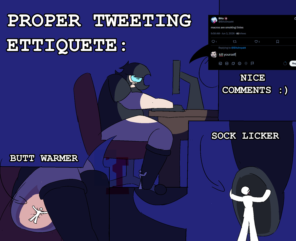 BlitzImpakt's tweet photo. you have to have proper tweeting ettiquete!

#sizetwitter #sizetwt #nsfw https://t.co/7wK02XQFM6