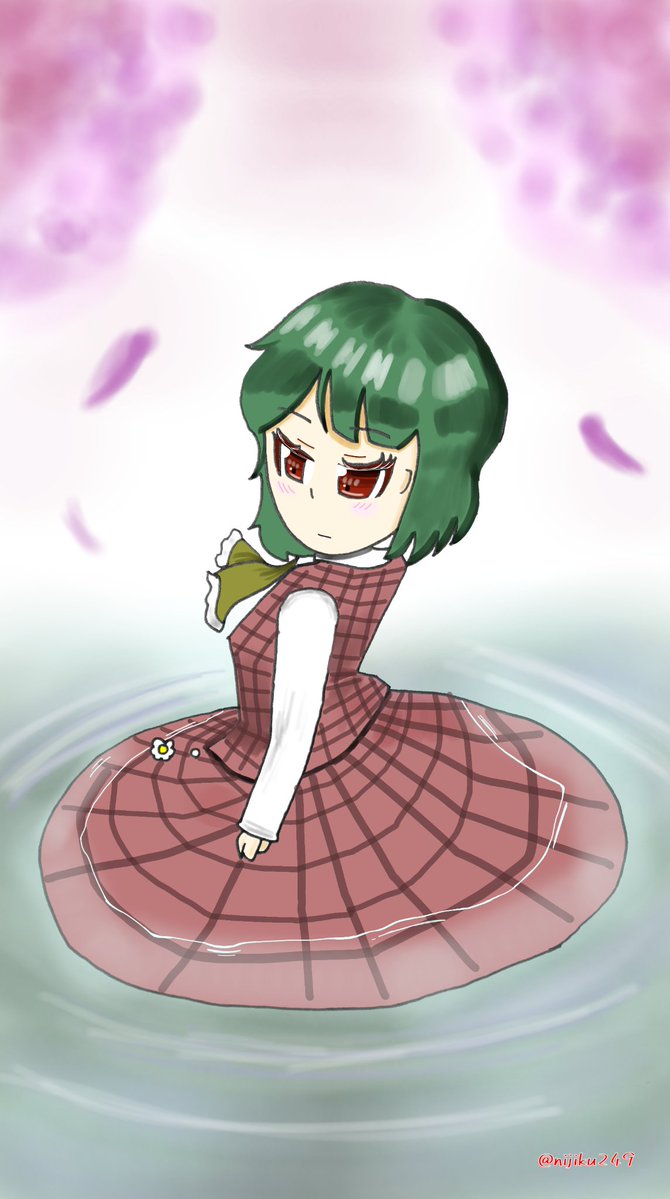 nijiku249's tweet photo. 水面に咲く花
#7月14日は風見幽香の日
#風見幽香 https://t.co/cPKgH8E2kG