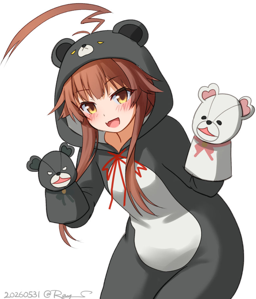 Ray___S's tweet photo. 今日は球磨の進水日クマ。 https://t.co/Dh7fxLzS9j