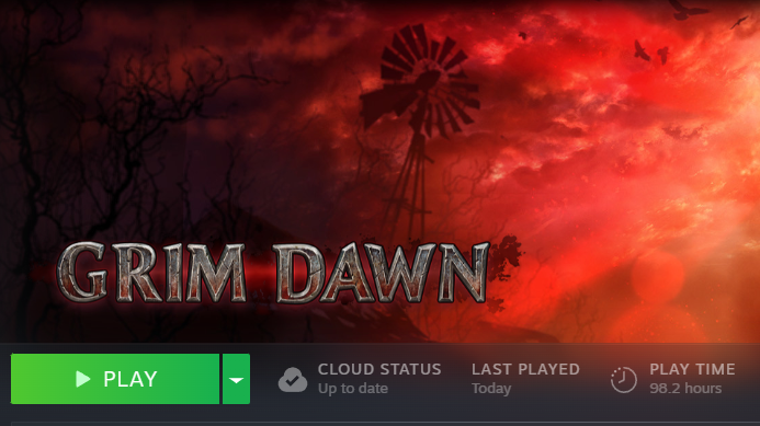 Iniqu1ty's tweet photo. My latest arpg obsession. Grim Dawn is dope. 10 year old game with a dlc coming out this month. 👀 https://t.co/8GYSPXC3fV