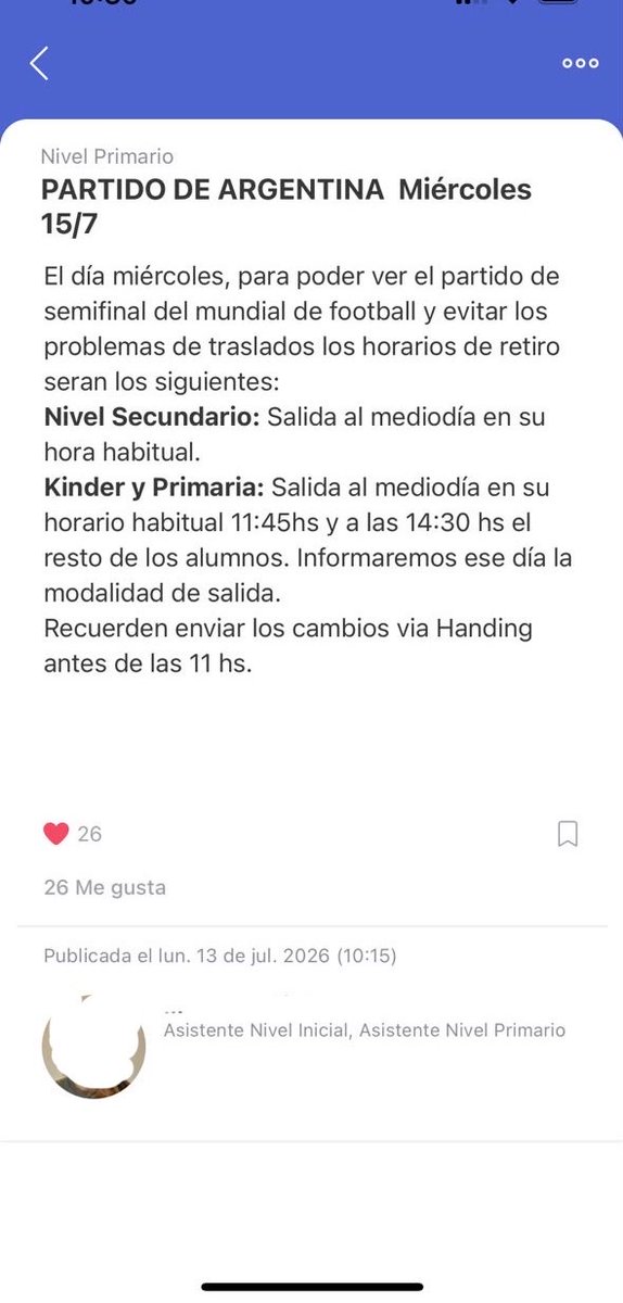 EstebanFKing's tweet photo. En el colegio cortan las clases 14:30 para ver el partido, pero me ponen “FOOTBALL” en el comunicado 😟 https://t.co/Lxg0L41GJw