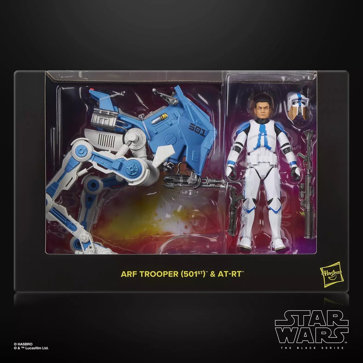 bobafettloot's tweet photo. 💥 Hasbro Pulse presenta su nueva exclusiva para la #SDCC: el set #StarWars #TheBlackSeries ARF Trooper (501st) &amp; AT-RT, inspirado en “Darkness on Umbara” The Clone Wars.

💶 107,99 €
📅 Preventa: 25 de julio · 23:00 (CEST)
👉 Exclusiva en @HasbroPulse https://t.co/4itXET6JEe