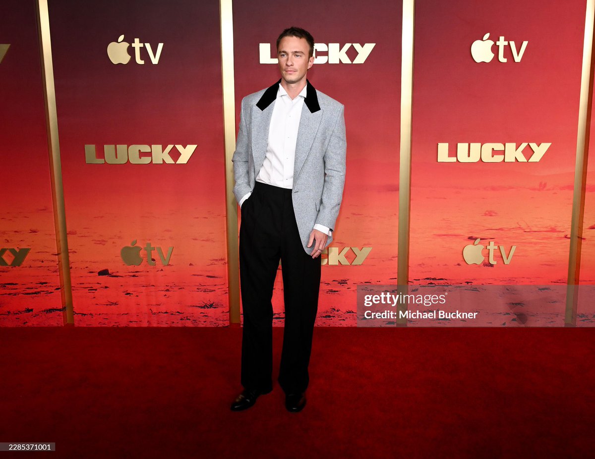 starkeyupdated's tweet photo. Drew Starkey at the ‘LUCKY’ premiere today in Los Angeles, California.

Photos by Michael Buckner/Getty Images. https://t.co/lWp11fDLNF