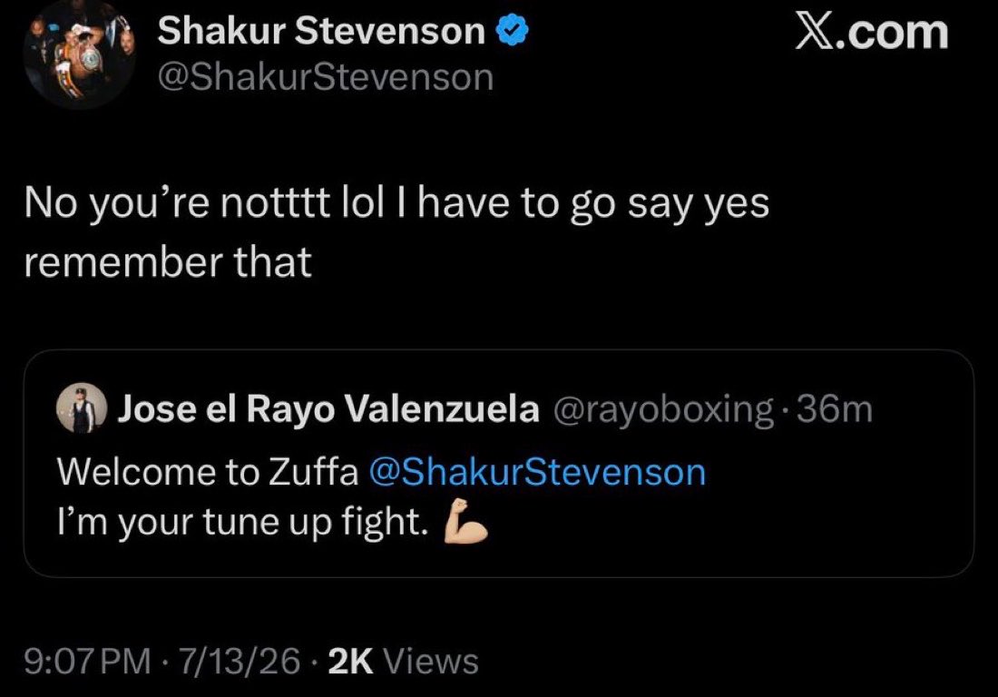 Artmanthegoat's tweet photo. Haney vs key Rayo vs shakur 

I’ve been saying this https://t.co/tJ8T1MOJ5D