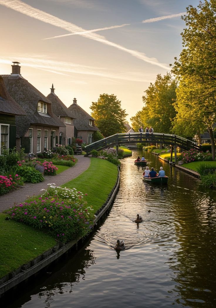 flower6260's tweet photo. Giethoorn, Netherlands. https://t.co/EJHrXvSs1l