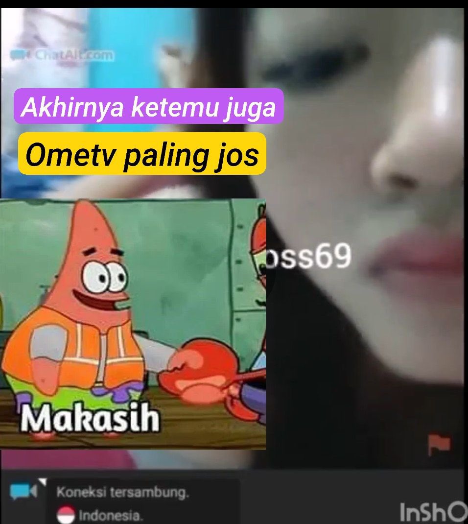 nini20020324's tweet photo. Ome tv terbaik akhirnya ketemu juga https://t.co/4extoe1Vov