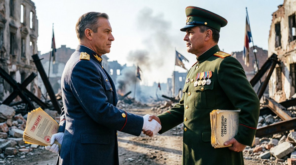 Deuszaum's tweet photo. Já parou pra pensar que EUA e URSS se uniram para Aniquilar a Alemanha em 45 não era pelos Judeus mas para destruir a maior empresa da Terra? Não existia nada no planeta maior e mais poderosa que a IG Farben.
Projeto #Safehaven e Operação #Osoaviakhim https://t.co/rqwaorbBR5