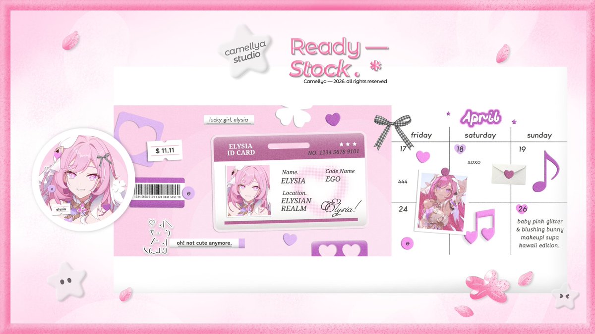 ofCamelly's tweet photo. 🎀💭 ౿ ⊹  boleh bantu repost? terimakasihh ♡

Hai Lya kali ini membawakan 31 layout CS yang bisa di take dengan harga 5k/each. Take layout bisa melalui dm, jangan lupa mention after 

layout character dari game, genshin,  hsr, wuwa &amp; mobile legend. #bealanja https://t.co/lcbBDskE4O