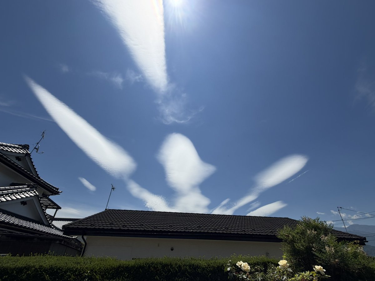 416kasa's tweet photo. おもしろ雲 https://t.co/0FQSshR7Dy