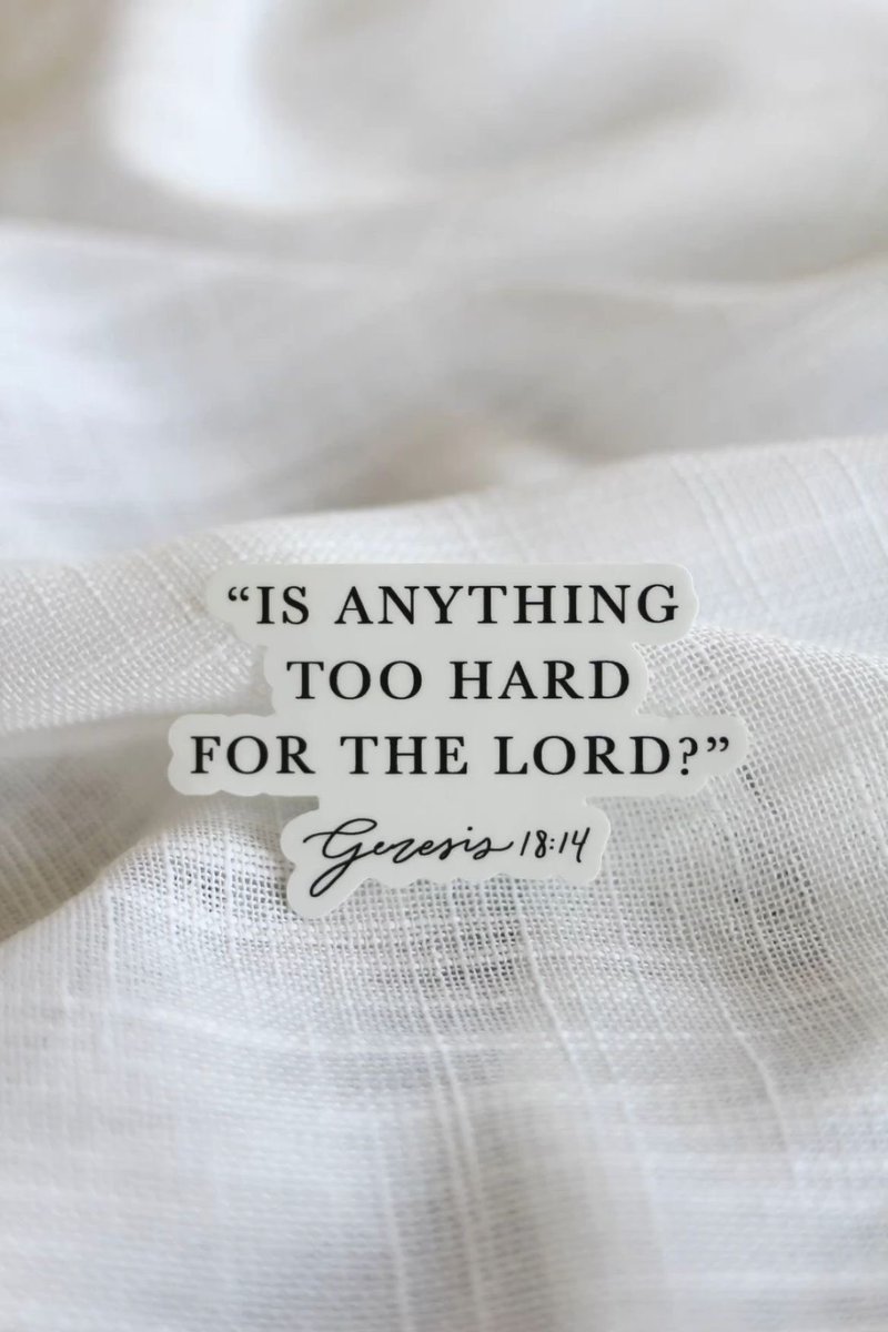 prayerroom26's tweet photo. “Is there anything too hard for the Lord?” 

Genesis 18:14 https://t.co/w2NbwXEDDQ