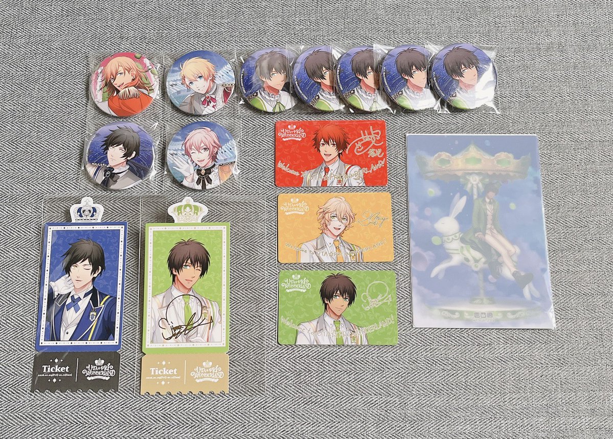 HN_______tag's tweet photo. @a【交換譲渡】
うたプリ/ワンダーランド/WL/缶バッジ/クリカ/カード

譲)音也，那月，レン，翔，☆セシル，綺羅，ナギ

求)缶バッジ藍、定価+送料
(特典通常200円、箔押し500円)

レン譲渡は☆含めてのみ
郵送、18日池袋手渡し可

検索からでも宜しくお願いします。 https://t.co/kiRMef3Y1d