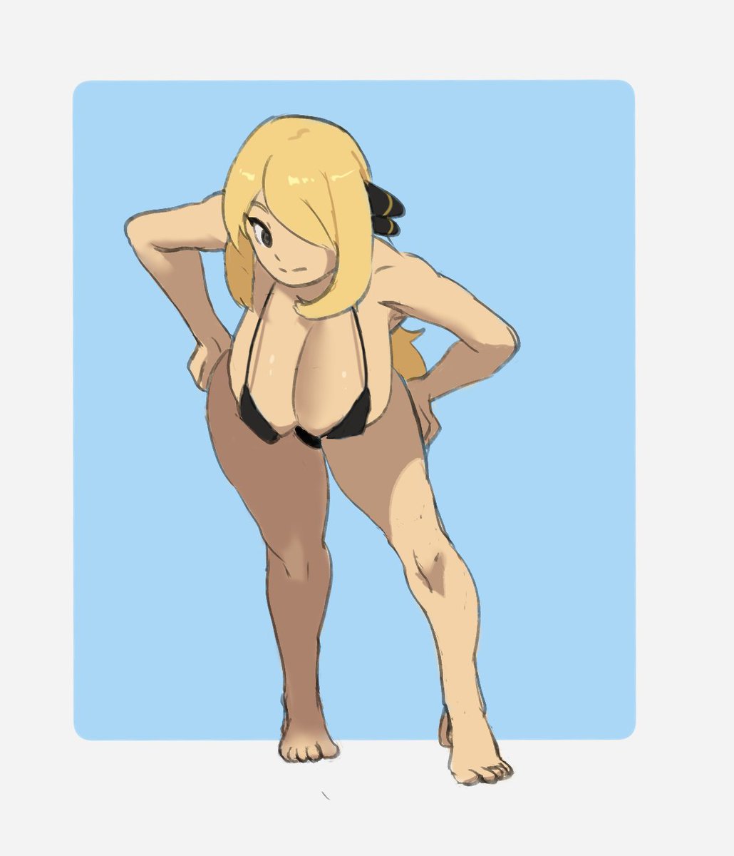 Koiikois's tweet photo. Summer Cynthia 4 SFW #Pokemon #Cynthia #シロナ https://t.co/8eeqvzWQTj