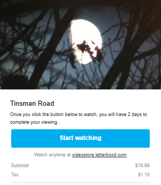 deathwatch2002's tweet photo. Thank you @letterboxd 

Tinsman Road was a remarkable film. This goes from a realistic home movie/ zero budget documentary to a horrifying nightmare real quick. As a huge found footage fan myself, I would put this among some of the better ones I've seen. https://t.co/WtoEj5kD03