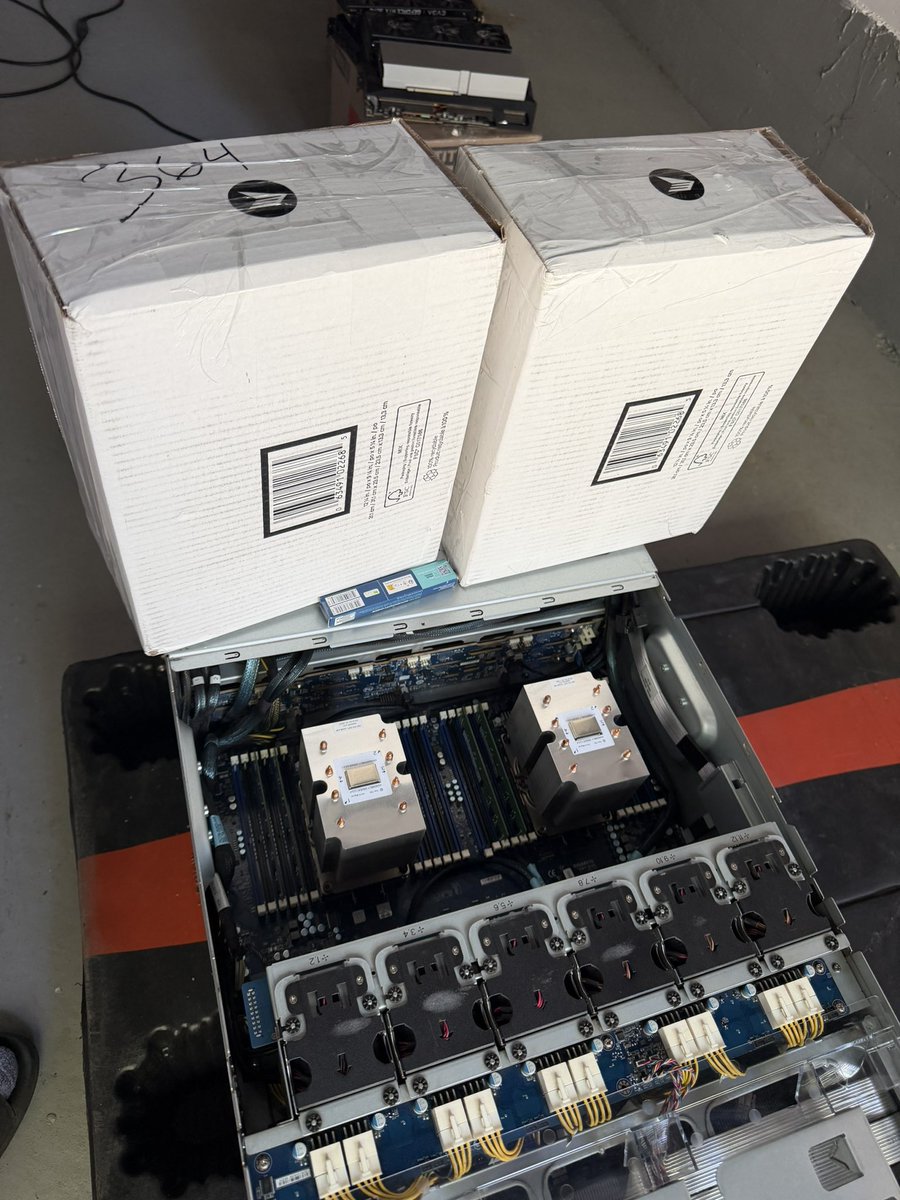 RedPandaMining's tweet photo. My new to me “Ai” GPUs just came in… what did I buy? https://t.co/pm38Rrn7a7
