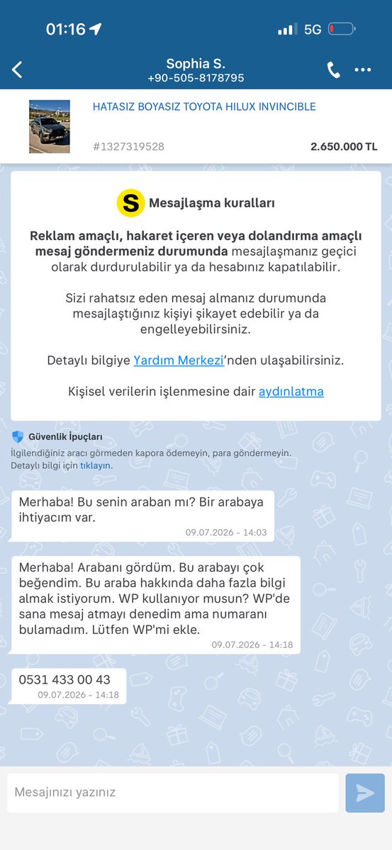 AmirCelikbas's tweet photo. @bayrakmedya Aynı durum Bendede var 😂 yeni dolandırma yöntemi https://t.co/xEOuT1yCW1