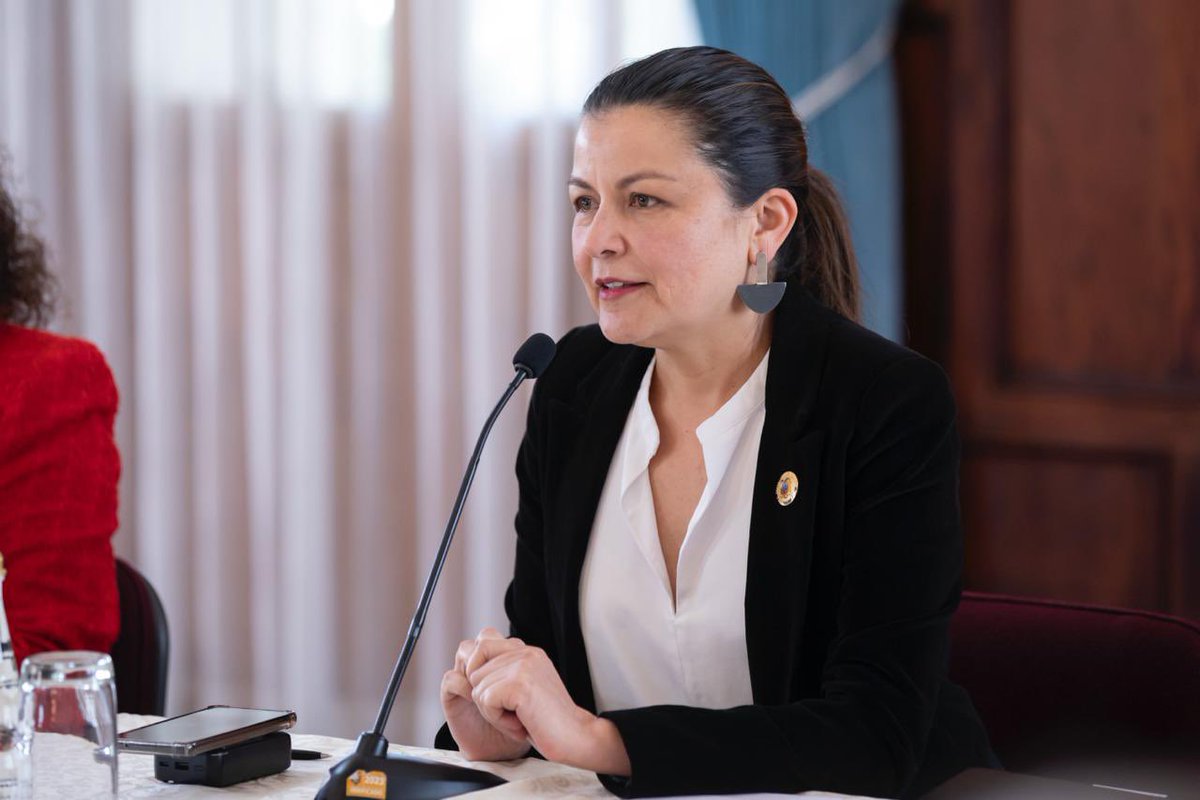 CancilleriaEc's tweet photo. La viceministra de Cooperación Internacional, Angélica Arias, inauguró la I Mesa de Coordinación de la Cooperación Internacional, un espacio de trabajo orientado a fortalecer el diálogo y el seguimiento de la cooperación en el Ecuador. Durante este encuentro, se presentaron las principales acciones del Viceministerio y se reafirmó el compromiso de articular esfuerzos con embajadas y agencias de cooperación en favor de las prioridades nacionales y los Objetivos de Desarrollo Sostenible.