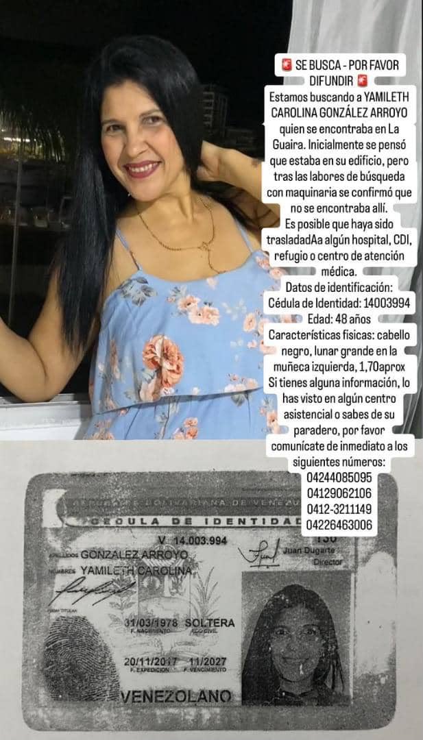Jennmoolina's tweet photo. Estamos buscando a Yamileth Carolina González Arrollo. Es la mamá de un amigo, ellos vivían detrás del McDonald’s de Caribe. 

Quien tenga algún tipo de información, por favor comunicarse a los números que están allí. 

Gracias❤️‍🩹 https://t.co/4lRh443MtG
