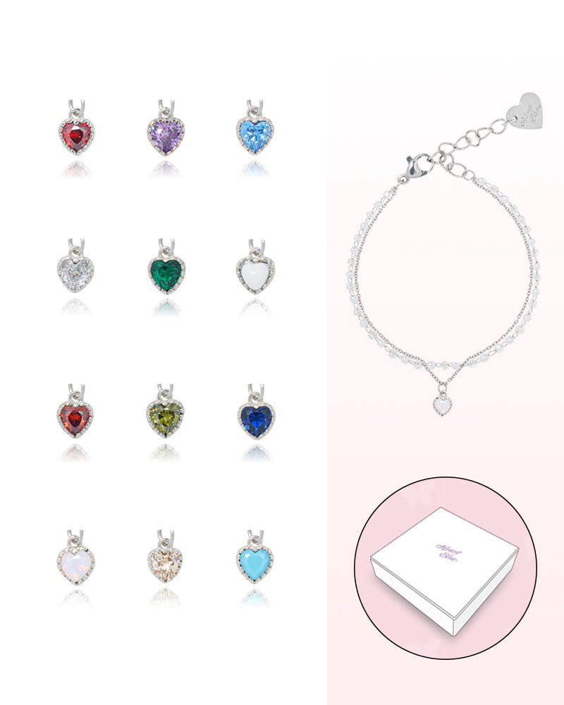 suffsun's tweet photo. Almostblue ขายเอาสังคมมาก 
birthstone heart bracelet &amp; necklace ลดเหลือเส้นละ 165 free ems 
꙳ สามารถเลือกสีอัญมณีตามเดือนเกิดได้เลย ꙳

อัญมณีประจำเดือนเกิดจะนำความโชคดีและความมั่นคงมาให้ ♥️, https://t.co/HV6S5xCKbg