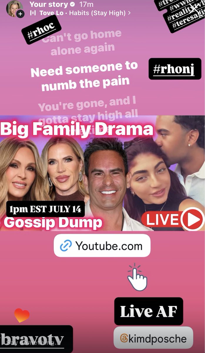 Danawilkey's tweet photo. RHOC S20 + MILANIA GIUDICE COURT DAY! RHONJ Teresa Giudice Korea Hotel M... https://t.co/4Jo6OfqzRd via @YouTube JOIN US LIVE JULY 14 1pm EST #RHONJ #bravotv #WWHL #RHOC #TERESAGIUDICE #giagiudice #trending #tamrajudge #shannonbeador #jenniferpedranti #vickiegunvalson LINK ⬆️ WE NEED TO TALK 🍵 LIVE W DANA & KIM D 💕