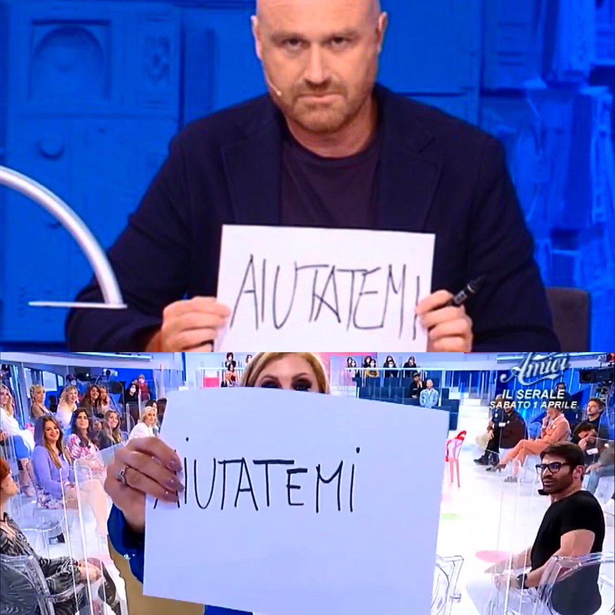 ilaria_tufano's tweet photo. Intanto cosa vorrebbe scrivere Lory sulla paletta.
#temptationisland https://t.co/vN2o53lXjr