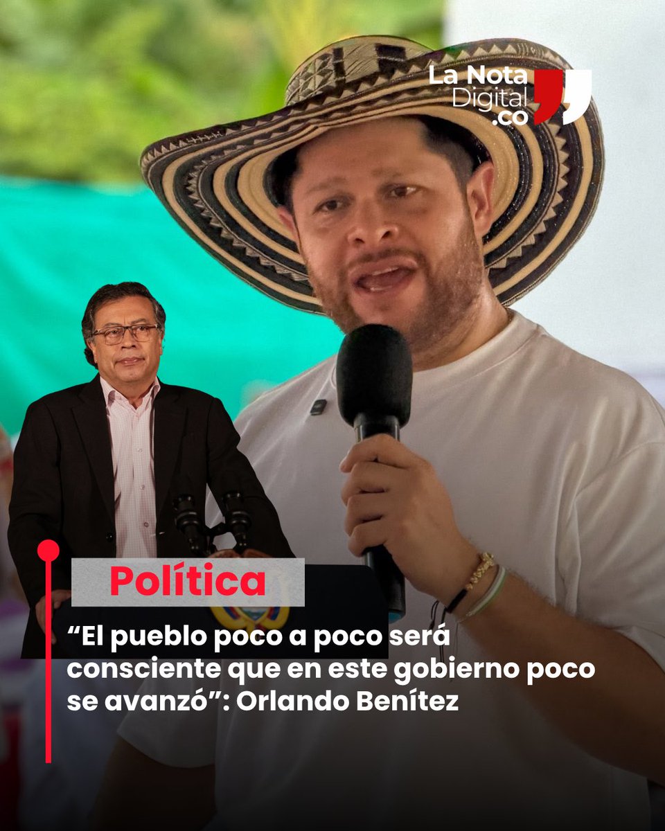 Lanotadigitalc's tweet photo. #Política 

El exgobernador de Córdoba Orlando Benítez Mora, respondió al Presidente en funciones Gustavo Petro un mensaje en el que señalaba: “No toquen las reformas sociales en beneficio del pueblo aprobadas en el congreso y hablamos”. 

El ex primer mandatario de los cordobeses en respuesta a a este comentario de Petro Urrego comentó que efectivamente hubo algunos avances en cuestiones de reformas sociales, pero que todo puede ser mejor, mucho mejor. 

Benítez Mora, soslayó la importancia de construir consensos y de sacar adelante reformas que sirvan a todos y que dejen a todos satisfechos. “Las reformas no pueden ser el producto de la imposición” advierte. 

El exgobernador y actual director departamental del partido liberal en Córdoba, afirmó que fueron más las promesas e ilusiones que hechos concretos. 

“Reformar no es cargarle a un tercero las responsabilidades, reformar es lograr que las cosas sean diferentes”, suscribe Benítez. 

Este es el texto publicado por Benítez Mora en su cuenta de X. 

“Hubo algunos avances en cuestion de reformas sociales, pero todo puede ser mejor, mucho mejor. Fueron más las promesas e ilusiones que hechos concretos.
Las verdaderas reformas se concertan, no
Se imponen, son incluyentes no generan lucha de clases, sirven para resolver problemas: no generan más problemas.
Gobernar significa trabajar para Todos y eso no sucedió. 

Reformar no es cargarle a un tercero las responsabilidades, reformar significa lograr que las cosas sean diferentes y que las partes conscientes queden satisfechas. 

El pueblo poco a poco descubrirá que en este Gobierno que se terminó poco se avanzó”.

@orlandobenitezm