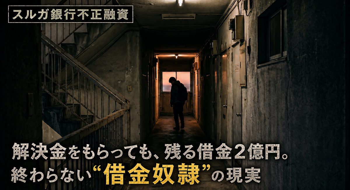 supika_2871's tweet photo. スルガ銀行不正融資

昨年の極秘会談後の銀行と弁護団との共同会見📸

事件は解決したかに見えたが👀

無念での勧告受け入れ😰

調停締結後の交渉で銀行側が示してきた条件は⬇️⬇️

🔥🔥🔥🔥🔥
解決金が取れてもなお、借金残高は2️⃣億

8️⃣2️⃣歳まで毎月1️⃣1️⃣0️⃣万の返済継続
🔥🔥🔥🔥🔥

不正融資でも利息が取れる世の中って、おかしいと思いませんか⁉️

詳しいことは💁
追跡　スルガ銀行アパマン問題：㊥年の瀬の極秘会談で「譲歩」提案　被害者になお残る借金の示談交渉　今沢真 | 週刊エコノミスト Online https://t.co/vdHdXrrfY3