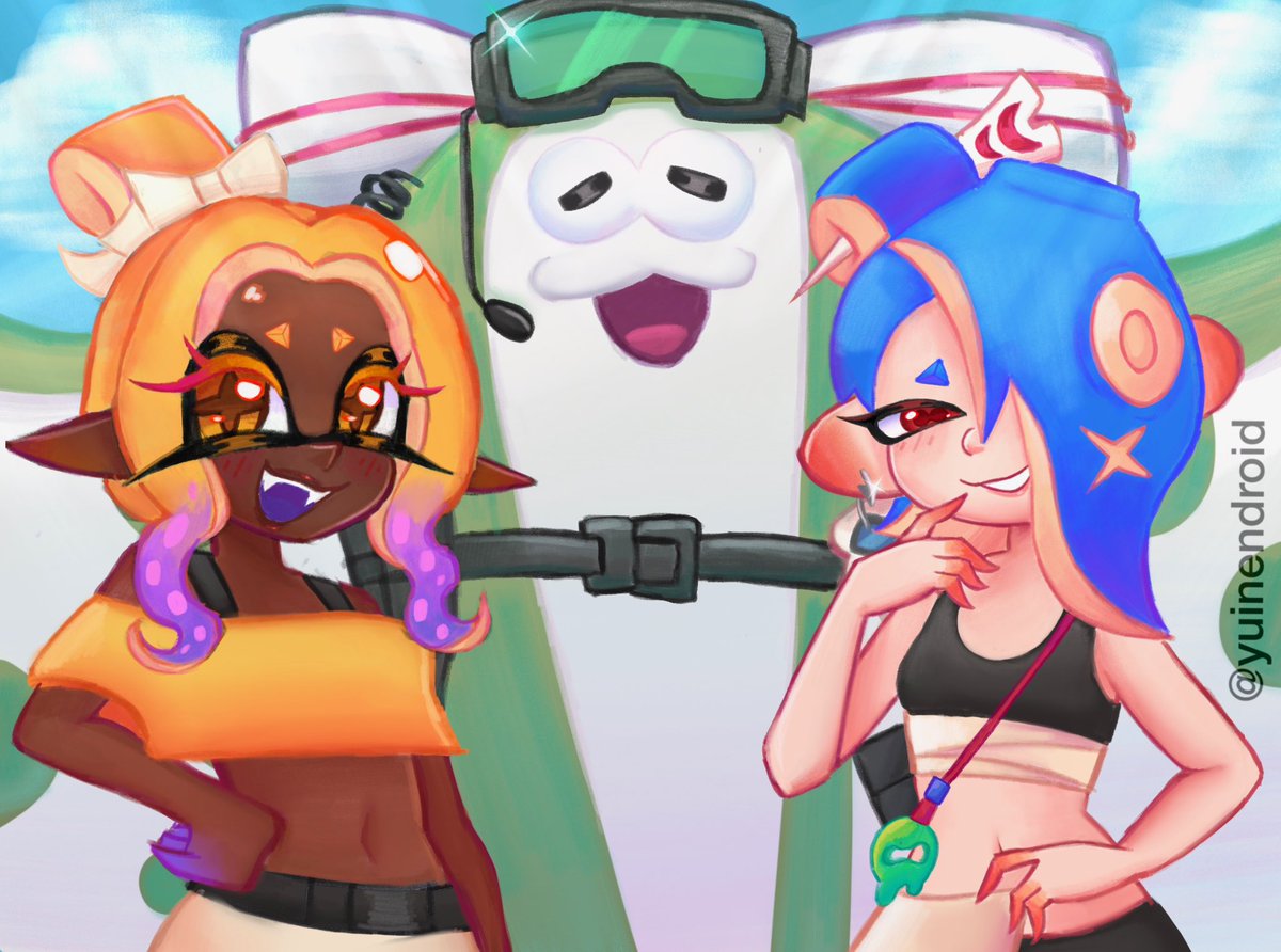 yuinendroid's tweet photo. SPLATOON RAIDERS https://t.co/4XLBrcSarQ