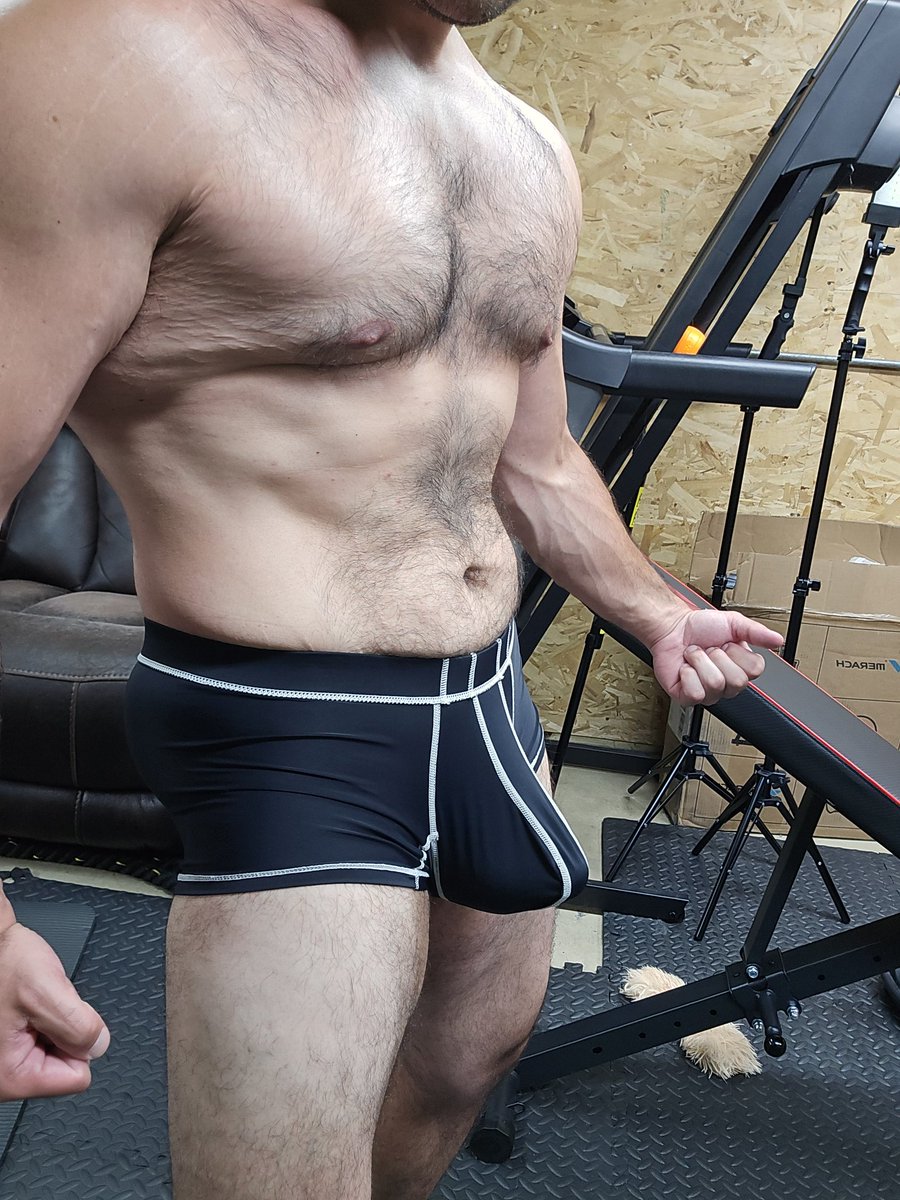 Hairythickdaddy's tweet photo. Are these shorts are losing the battle against this thick hairy cock?

#HairyThick #HairyDaddy #ThickCock #HairyChest #HairyBear https://t.co/Y30ud4UV56