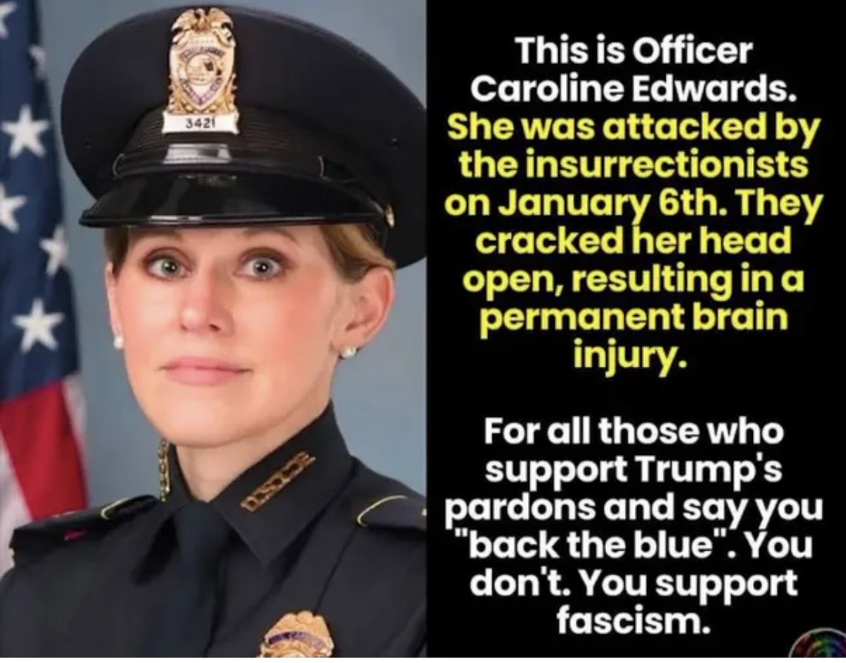 SusanBaraz's tweet photo. @MaryLTrump Putting this out for J6 idiot deniers counter reality bc u hv no minds except what Trump fills it w 140 Cap Police were bludgeoned, maimed, eye gouged out, heart attacks (Fanone) had brain damage (Gonell, this woman &amp; more) Sitnick died frm bear spray Ur all Trump’s sewer people https://t.co/pm9aLo7eB5