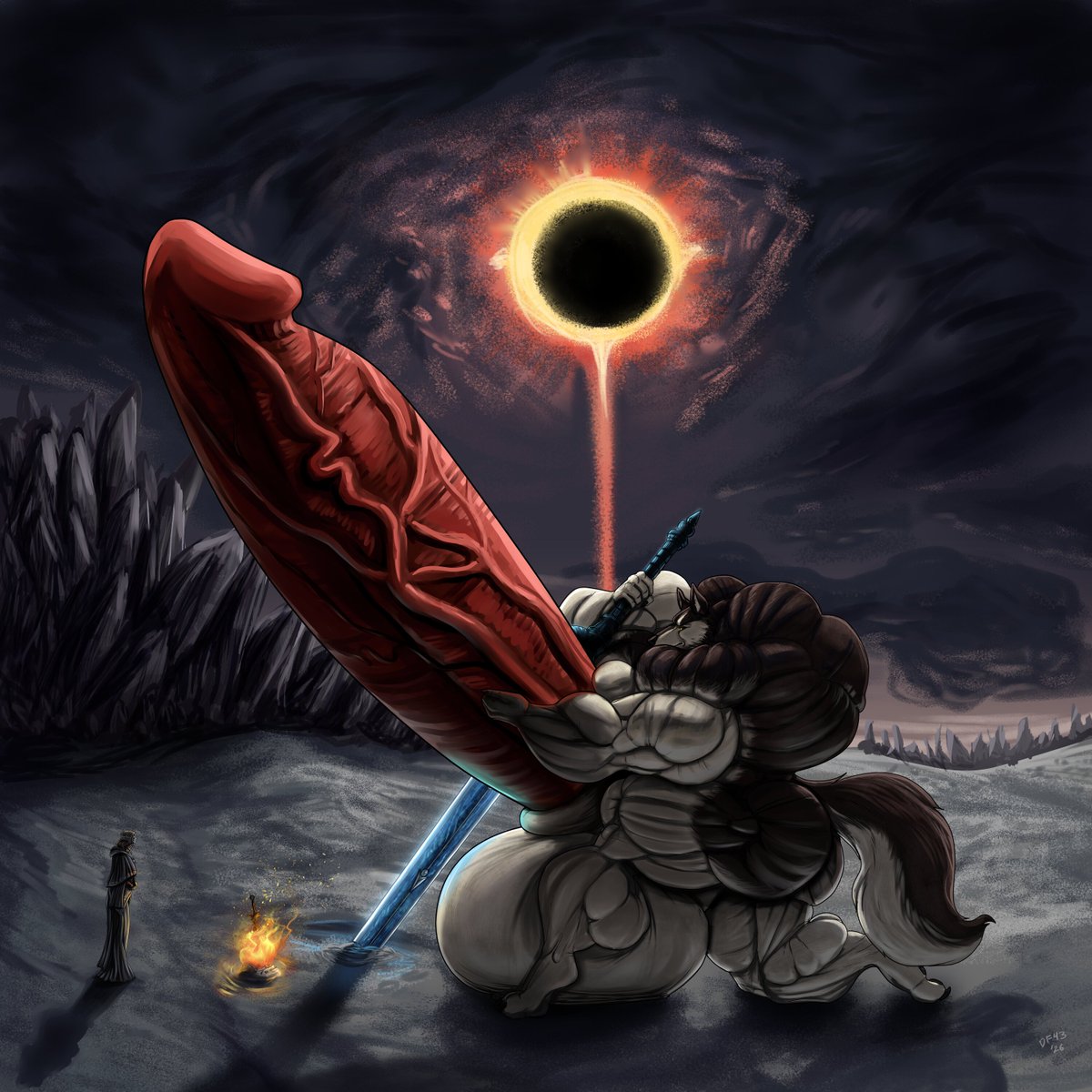 gforcemember45's tweet photo. And what's this, another bout of art posting? You'd be correct as now we have another bout of Sif Souls! This time Sif is there at all things, amidst nothing but ash and Darkness. Another short story to go! https://t.co/mndcRquJIA https://t.co/63kcEuzfvE