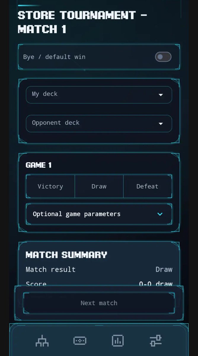 Hachector's tweet photo. I've made a tournament tracking app! But I need beta testers to use it for two weeks if I want to release it in Google Play Store! Help me out, tamers!

PM for details, thanks! 🙏🏻

#Digimon #DigimonCardGame #DigimonTCG #デジカ https://t.co/ECzOZBm9tP