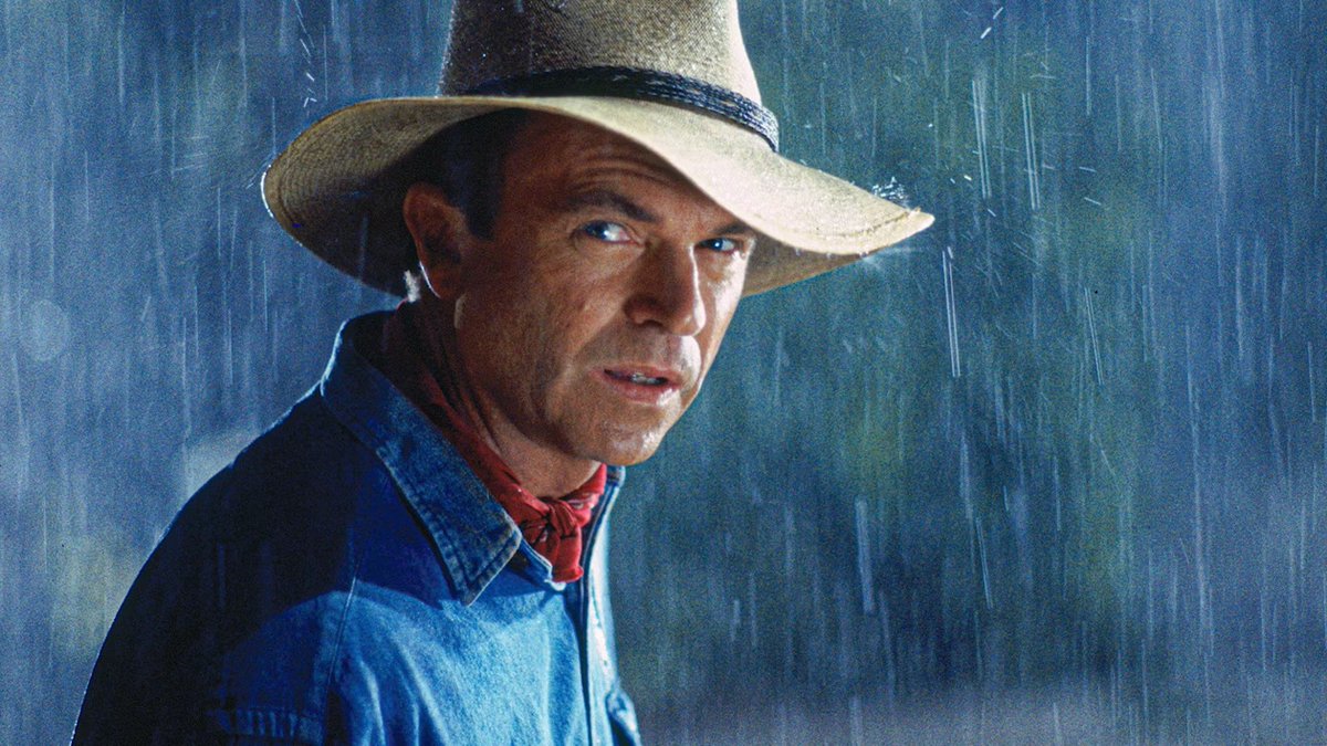 ReelReelShow's tweet photo. To honour the legacy of Sam Neill, Jurassic Park still proves to this day to be a masterpiece of story, music, design and effects. 

An enduring, indeed vestige of a film that gives wonder, fear, adventure and everything in between, rounded out by Neill and the cast. https://t.co/0PpjwsVtCD