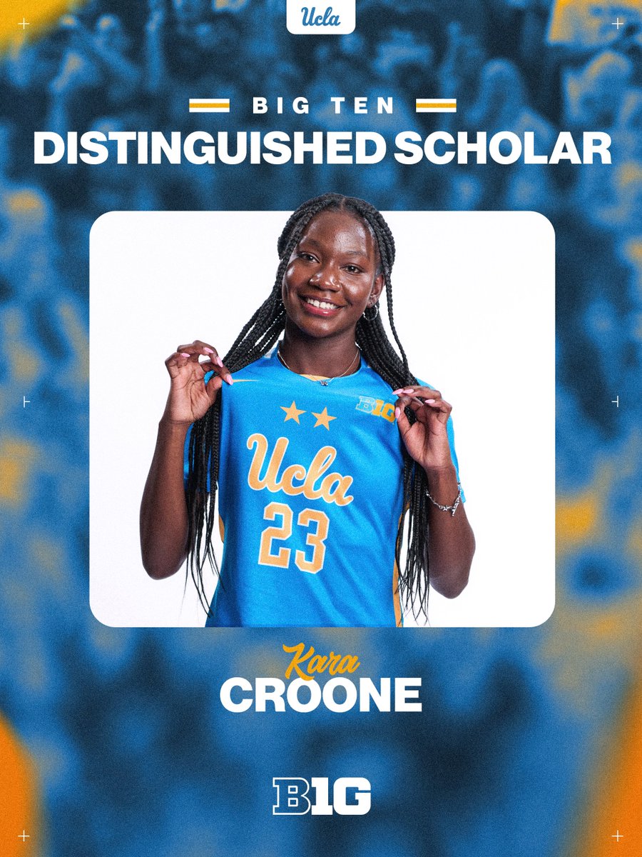 UCLAWSoccer's tweet photo. Congratulations to @KaraCroone2024 on earning @bigten Distinguished Scholar honors! The award recognizes student-athletes with a 3.7 or higher gpa for the academic year. 👏📚 https://t.co/Pnj17jniiR