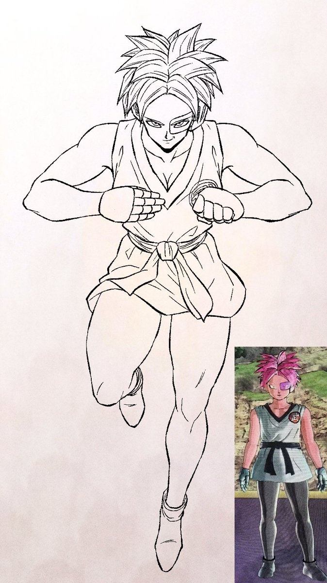 iamAashan's tweet photo. Progress                                                                      

#DragonBall #Xenoverse3 #DB1_ART #Age1000 https://t.co/V1Xpvae5O6